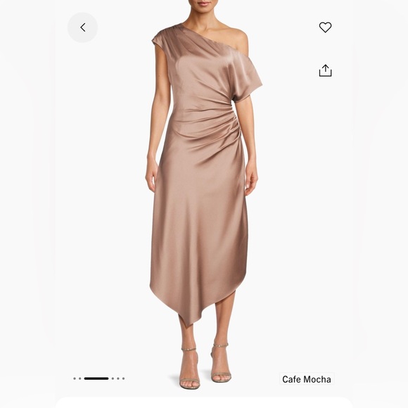 Aidan Mattox Dresses & Skirts - Satin One-Shoulder Midi Dress